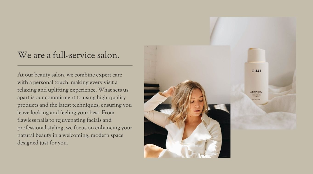 Tressande Hair Salon - About Section